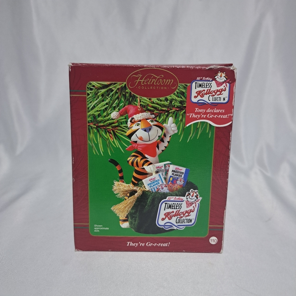 WORKS 2000s Kelloggs Frosted Flakes Tony Ornament Carlton Cards 50th Anniv